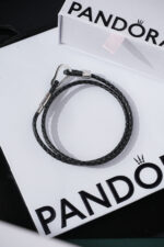Pandora Moments  Braided Double Leather Bracelet