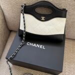 Chanel Nano 31 White/ Black