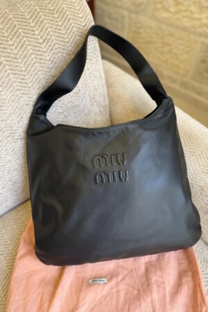 Miu Miu Leather Hobo Bag
