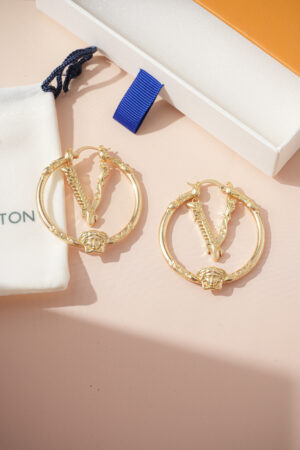 VERSACE VIRTUS HOOP EARRINGS