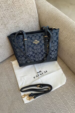 Coach Mollie Tote 25 in Signature Denim