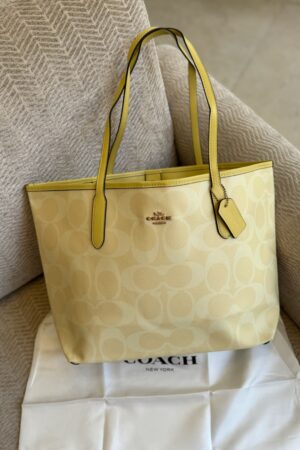 COACH City Tote Bag Yellow