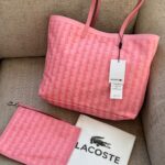 Lacoste Zely Tote with Pouch-Pink