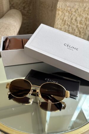 Celine Triomphe Metal 01 sunglasses in Metal