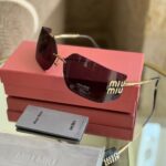 Miu Miu Aube Sunglasses(Light Gray Lenses)