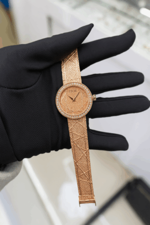 DIOR La D My Dior 25 MM, Yellow Gold and Diamonds