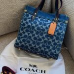 Coach Field Tote 22 in Signature Denim