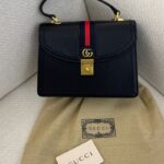 Gucci Ophidia Small Top Handle Bag - Black