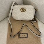Gucci GG Marmont Mini shoulder bag in white