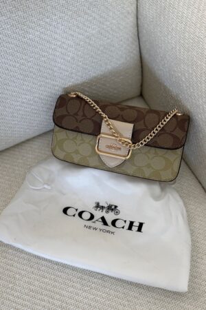 Coach Morgan Crossbody in Blocked Signature Canvas