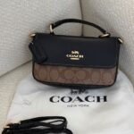 Josie Coach Signature Top Handle Crossbody Coach Mini Black