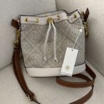Tory Burch T Monogram Bucket-White