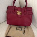 Gucci Dahlia tote bag in red leather