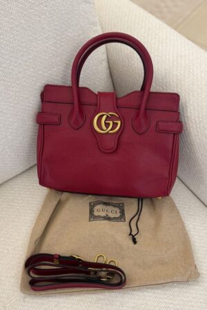 Gucci Dahlia tote bag in red leather