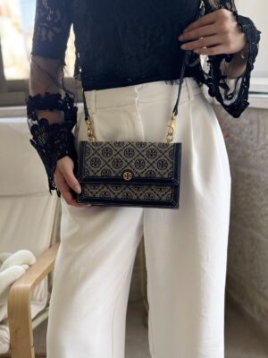 Tory Burch T Monogram Jacquard Shoulder Bag