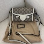 GUCCI HORSEBIT 1955 MINI WHITE