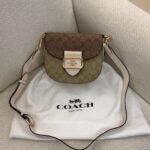 Coach Morgan Saddle Bag In Blocked Signature Canvas