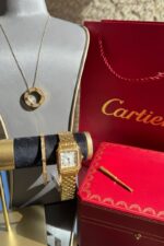 Cartier Gold Set (Watch,Bracelet,Necklace)