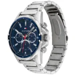 Tommy Hilfiger Mason Quartz Blue Dial Silver Steel Strap Watch - תמונה 2