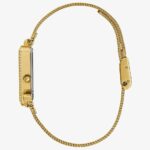 ⁦Guess Ladies Fame Gold Tone Triangular Crystal Watch GW0508L2⁩ - الصورة ⁦2⁩