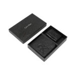 Calvin Klein men's pebbled leather wallet and  Airpods Cover set