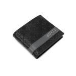 ⁦GUESS Men's Mesa Billfold leather wallet in black⁩ - الصورة ⁦3⁩