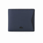 Lacoste men's classic billfold or bifold wallet in a navy blue - תמונה 2