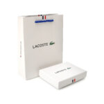 Lacoste men's classic billfold or bifold wallet in black - תמונה 2