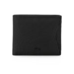 Lacoste men's classic billfold or bifold wallet in black - תמונה 8