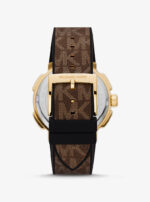 ⁦Michael Kors Oversized Pavé Gold-Tone and Logo Sport Watch⁩ - الصورة ⁦3⁩
