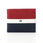 ⁦Tommy Hilfiger Phoenix multicolor leather bi-fold wallet for men.⁩ - الصورة ⁦2⁩