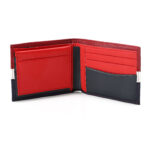 ⁦Tommy Hilfiger Phoenix multicolor leather bi-fold wallet for men.⁩ - الصورة ⁦5⁩