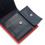 ⁦Tommy Hilfiger Phoenix Mens Leather Global Coin Wallet Red & White & Blue⁩ - الصورة ⁦5⁩