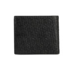 ⁦Tommy Hilfiger Elgon or Monogram Embossed bifold leather wallet in black⁩ - الصورة ⁦5⁩