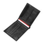 ⁦Tommy Hilfiger Elgon or Monogram Embossed bifold leather wallet in black⁩ - الصورة ⁦2⁩