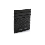 ⁦Tommy Hilfiger TH Monogram leather card holder in black⁩ - الصورة ⁦5⁩