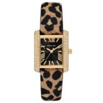 Michael Kors Emery Three-Hand Animal Print Leather Watch