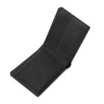 ⁦Calvin Klein Saffiano leather bifold wallet in black⁩ - الصورة ⁦6⁩