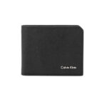 ⁦Calvin Klein Saffiano leather bifold wallet in black⁩ - الصورة ⁦7⁩