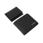 ⁦Calvin Klein Saffiano leather bifold wallet in black⁩ - الصورة ⁦3⁩