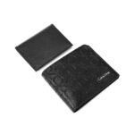 ⁦Calvin Klein bifold wallet featuring an all-over monogram logo print⁩ - الصورة ⁦7⁩