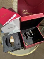 ⁦Cartier Gold Set (Watch,Bracelet,Necklace)⁩ - الصورة ⁦3⁩