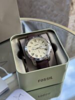 ⁦Fossil Grant Chronograph Brown Leather Men's Watch⁩ - الصورة ⁦4⁩