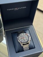 Tommy Hilfiger Mason Quartz Blue Dial Silver Steel Strap Watch - תמונה 5
