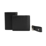 ⁦Tommy Hilfiger men's leather gift set including a bi-fold wallet, a card holder, and a keychain⁩ - الصورة ⁦5⁩