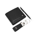 ⁦Tommy Hilfiger men's gift set which typically leather wallet,keychain, pen⁩ - الصورة ⁦2⁩