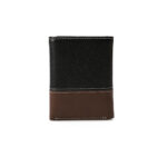 ⁦Timberland men's leather trifold wallet in black and brown⁩ - الصورة ⁦7⁩