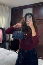 ⁦Coach Mini Rowan Crossbody Bag in Signature Denim⁩ - الصورة ⁦2⁩