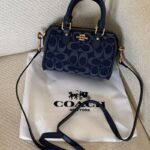 Coach Mini Rowan Crossbody Bag in Signature Denim
