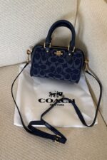 Coach Mini Rowan Crossbody Bag in Signature Denim